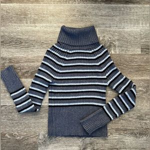 american eagle striped turtle neck sweater